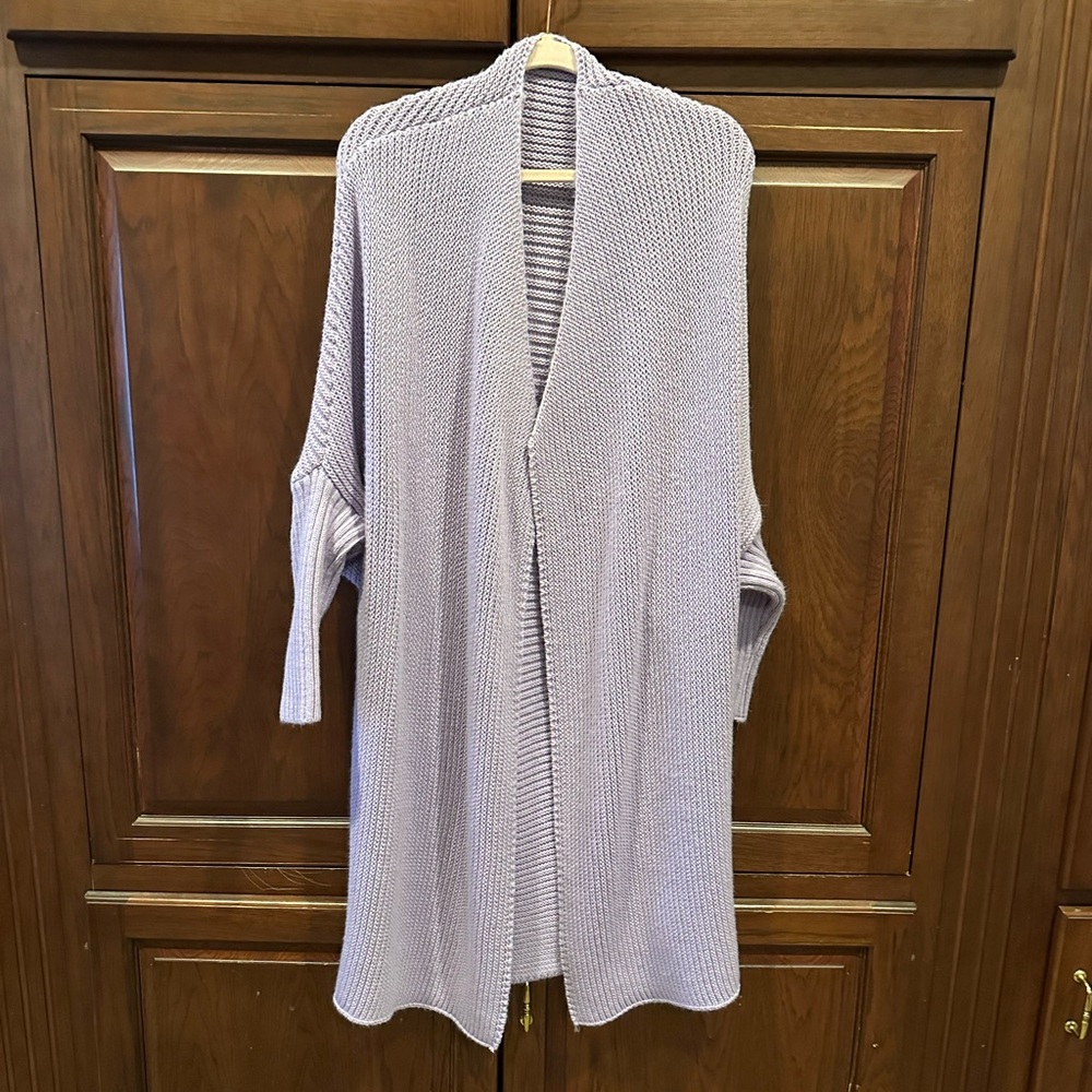 Long lavender cardigan sz M???